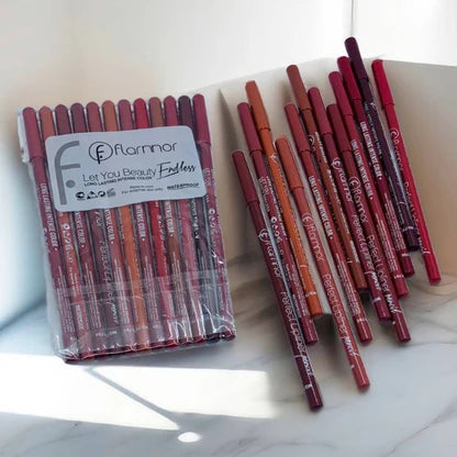 12 Pcs Matte Lipstick Lip Liner Lip Pencil