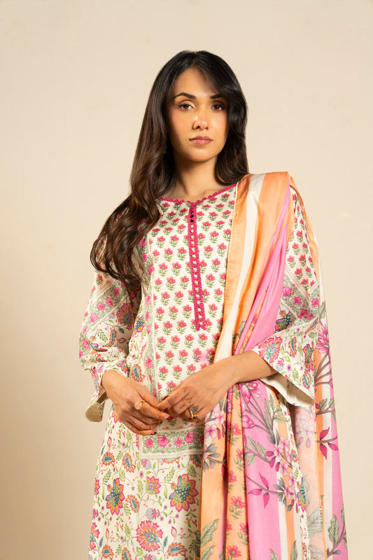 RTS | SHIRT, TROUSER & DUPATTA
LAWN | PRINTED