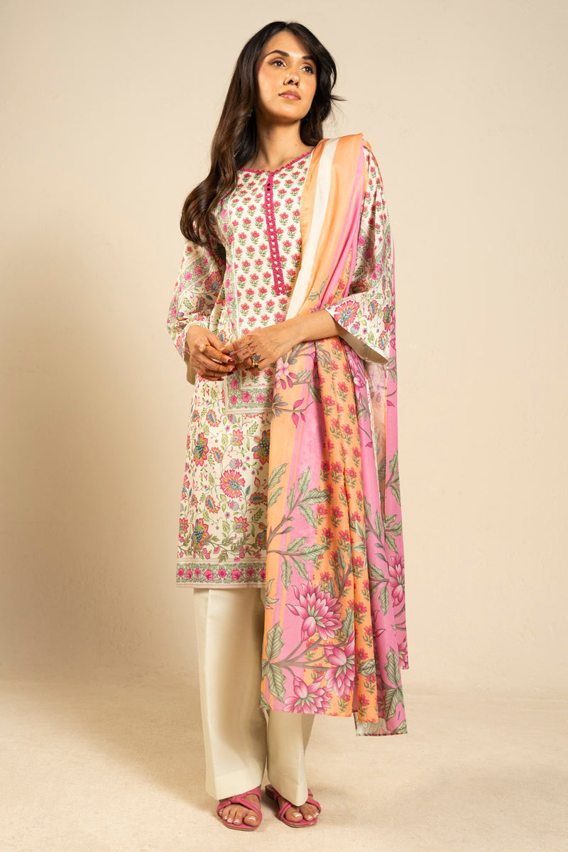 RTS | SHIRT, TROUSER & DUPATTA
LAWN | PRINTED